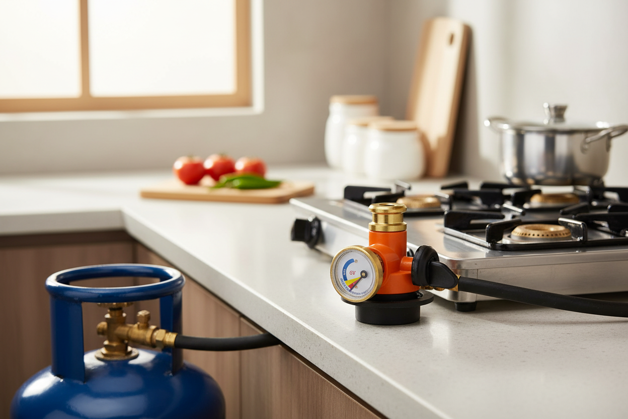Premium Gas Safety Device in Modern Kitchen